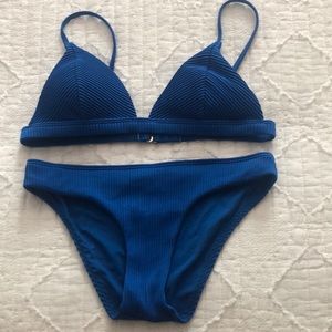 Blue bikini